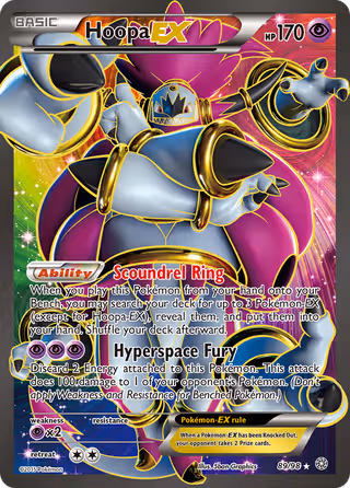 Hoopa EX 89/98 Pokemon card