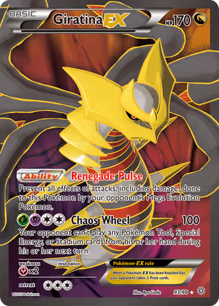 Giratina EX 93/98 Pokemon card