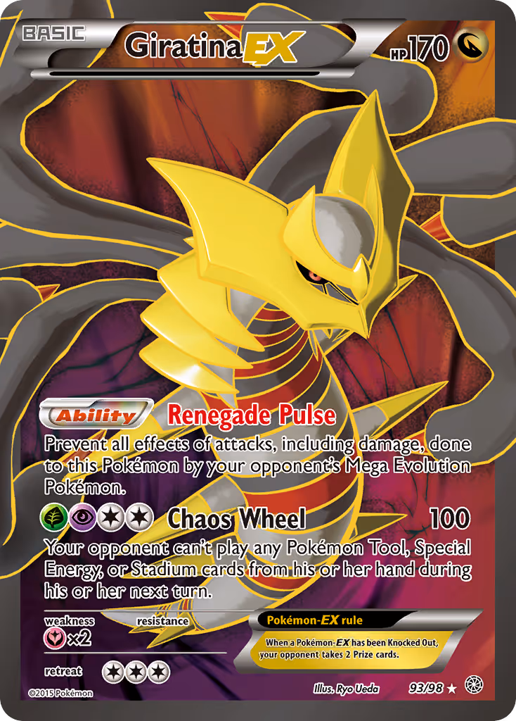 Giratina EX 93/98 Pokemon card