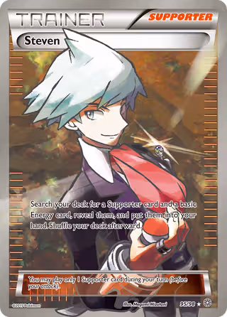 Steven 95/98 Pokemon card