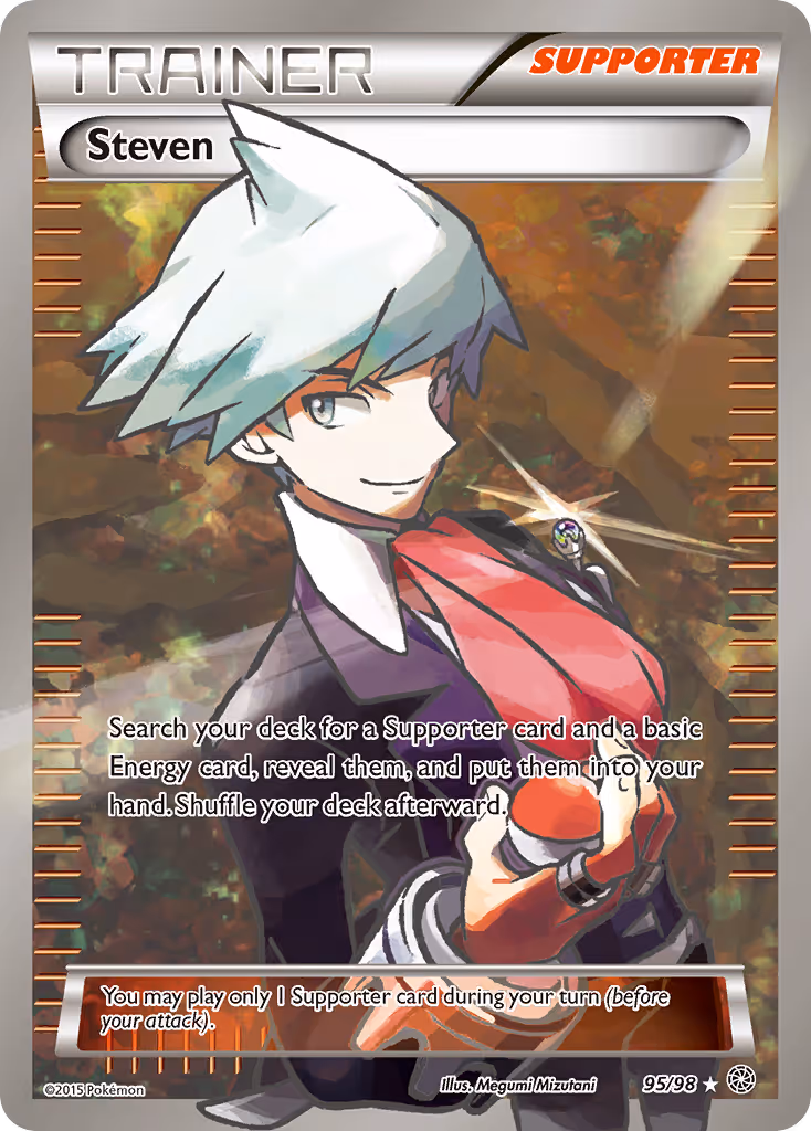 Steven 95/98 Pokemon card