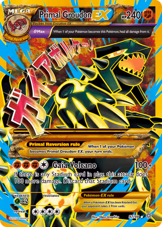 Primal Groudon EX 97/98 Pokemon card