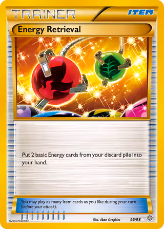 Energy Retrieval 99/98 Pokemon card