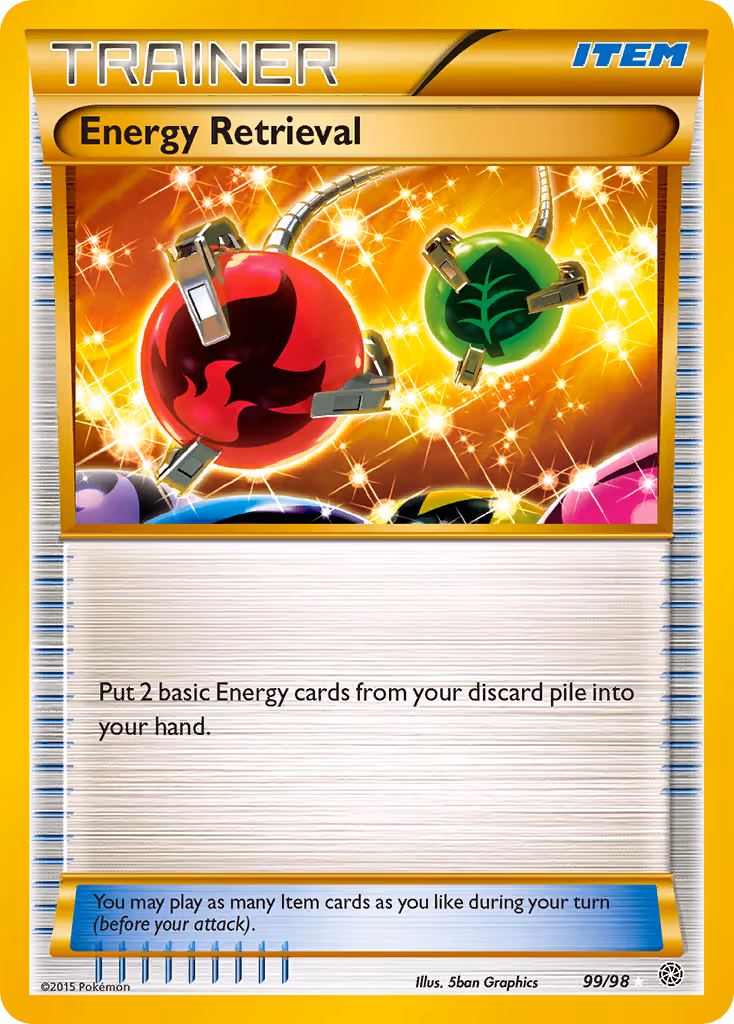 Energy Retrieval 99/98 Pokemon card