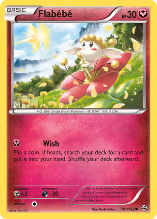 Flabébé 101/162 Pokemon card