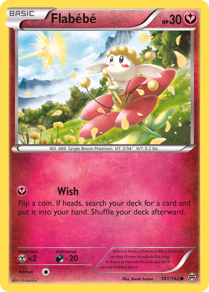 Flabébé 101/162 Pokemon card