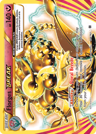 Florges BREAK 104/162 Pokemon card