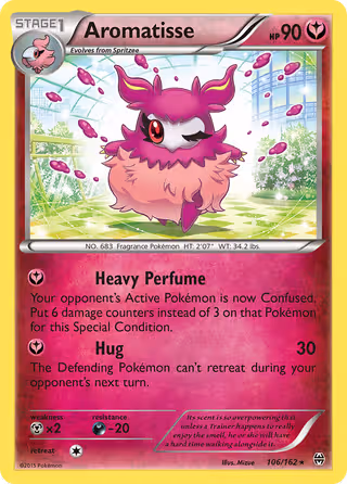 Aromatisse 106/162 Pokemon card