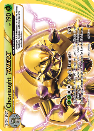 Chesnaught BREAK 12/162 Pokemon card