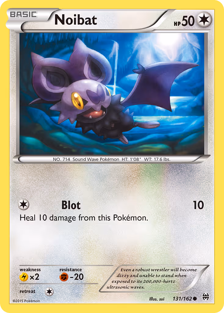 Noibat 131/162 Pokemon card