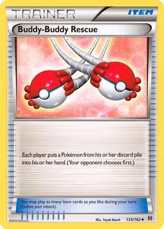 Buddy-Buddy Rescue 135/162 Pokemon card
