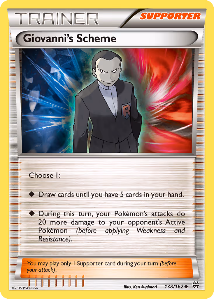 Giovanni's Scheme 138/162 Pokemon card