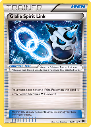 Glalie Spirit Link 139/162 Pokemon card