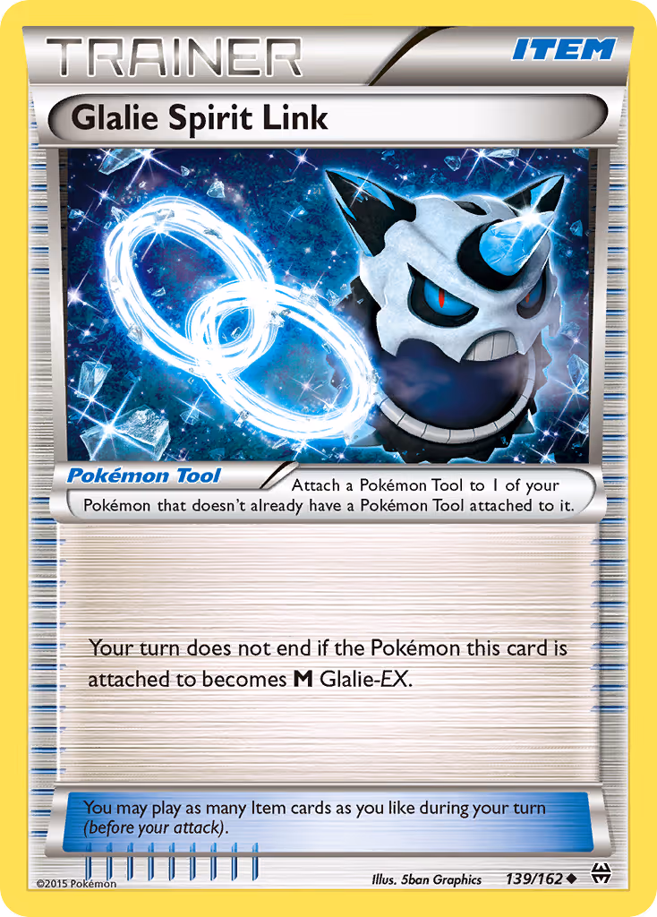 Glalie Spirit Link 139/162 Pokemon card