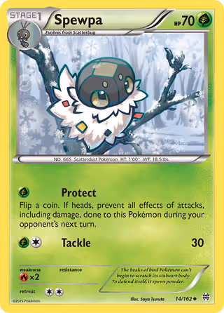 Spewpa 14/162 Pokemon card