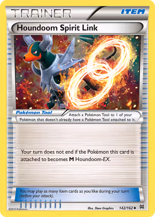 Houndoom Spirit Link 142/162 Pokemon card