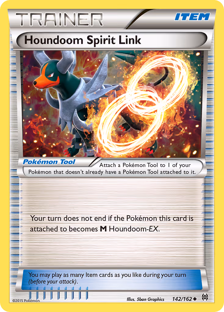 Houndoom Spirit Link 142/162 Pokemon card