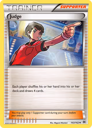 Judge 143/162 Pokemon card