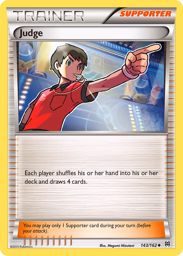 Judge 143/162 Pokemon card