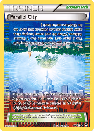 Parallel City 145/162 Pokemon card