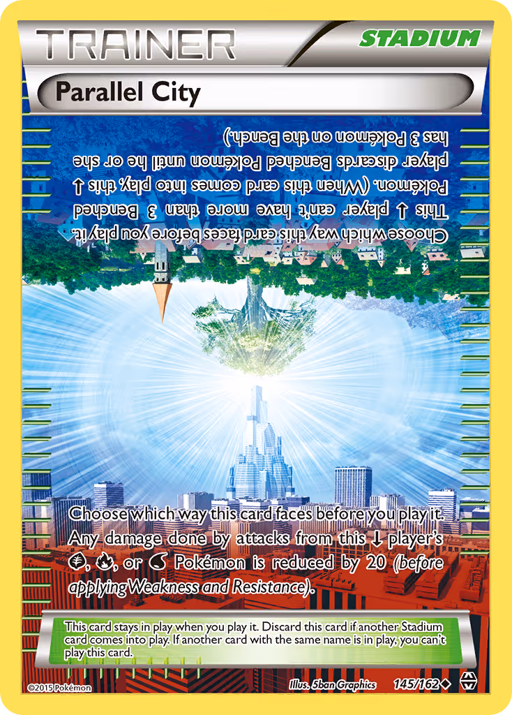 Parallel City 145/162 Pokemon card