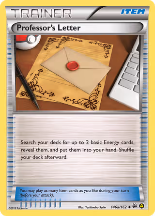 Professor's Letter 146a Pokemon card
