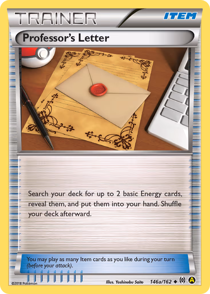 Professor's Letter 146a Pokemon card