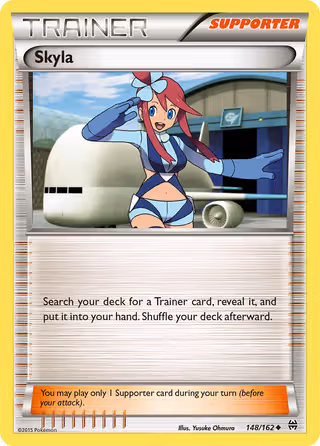 Skyla 148/162 Pokemon card