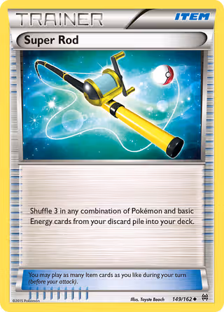 Super Rod 149/162 Pokemon card