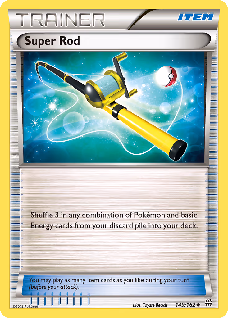 Super Rod 149/162 Pokemon card