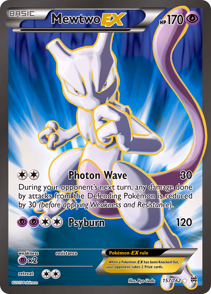 Mewtwo EX 157/162 Pokemon card