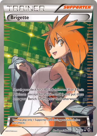 Brigette 161/162 Pokemon card