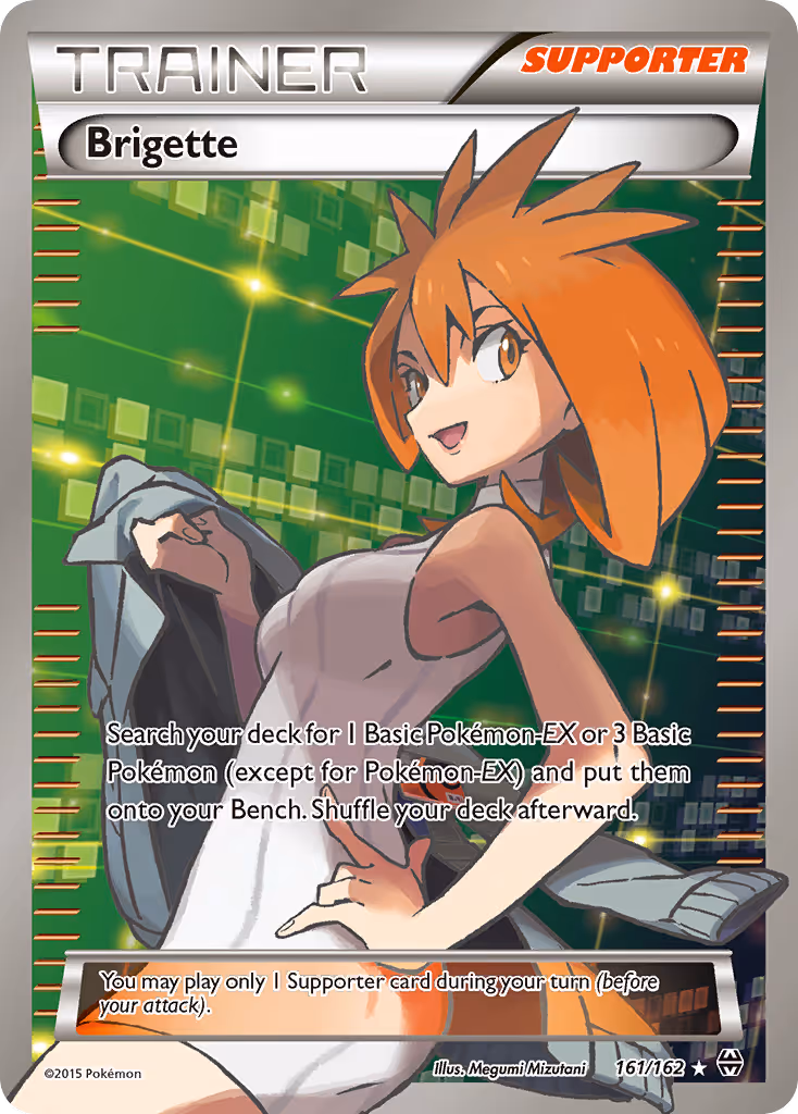 Brigette 161/162 Pokemon card