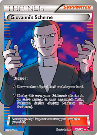 Giovanni's Scheme 162/162 Pokemon card