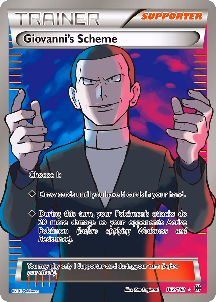 Giovanni's Scheme 162/162 Pokemon card