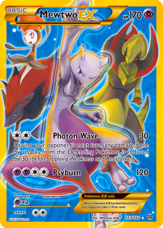Mewtwo EX 163/162 Pokemon card