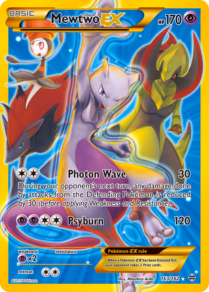 Mewtwo EX 163/162 Pokemon card