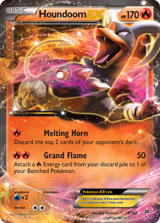Houndoom EX 21/162 Pokemon card