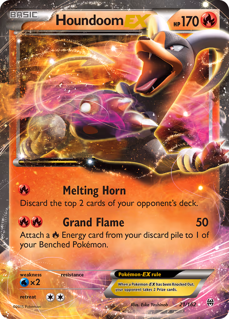 Houndoom EX 21/162 Pokemon card