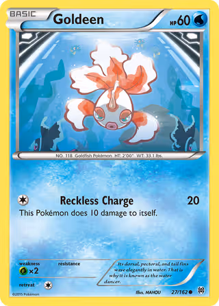 Goldeen 27/162 Pokemon card