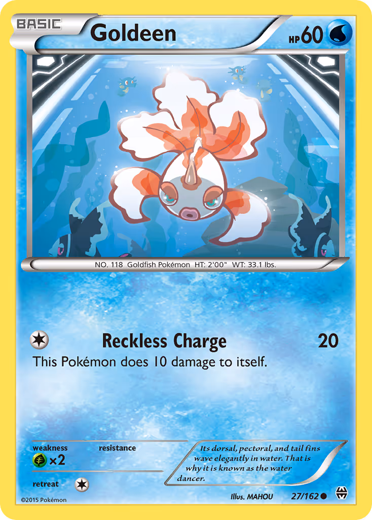 Goldeen 27/162 Pokemon card