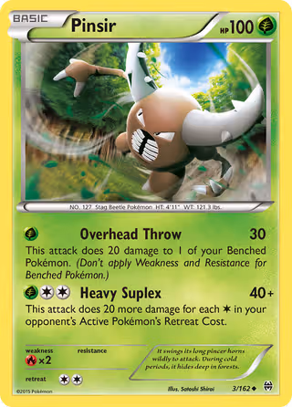 Pinsir 3/162 Pokemon card