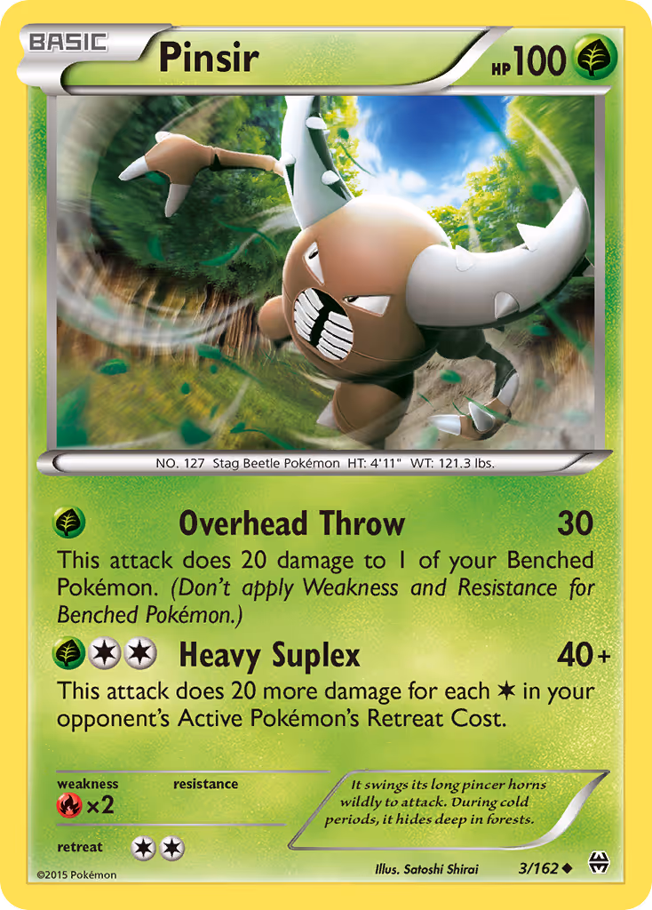 Pinsir 3/162 Pokemon card