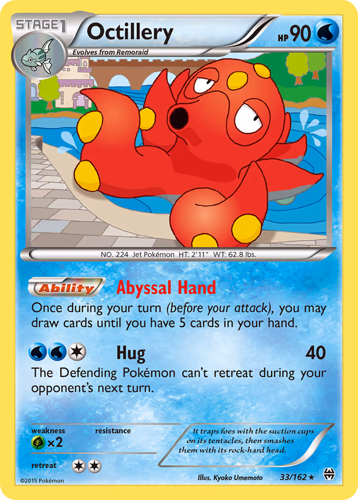 Octillery 33/162 Pokemon card