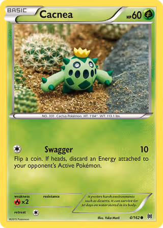 Cacnea 4/162 Pokemon card