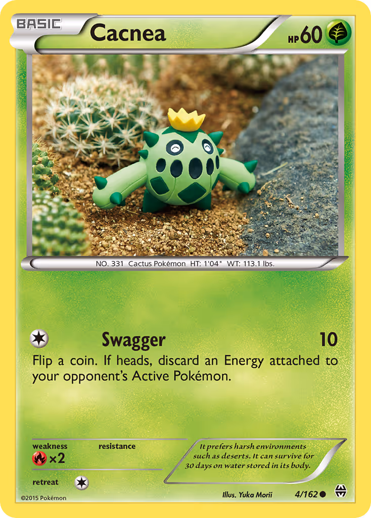 Cacnea 4/162 Pokemon card
