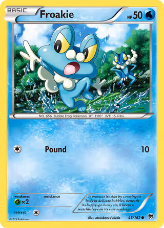 Froakie 46/162 Pokemon card