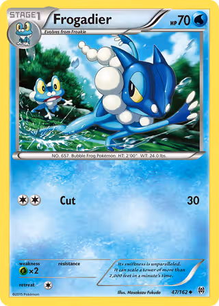 Frogadier 47/162 Pokemon card