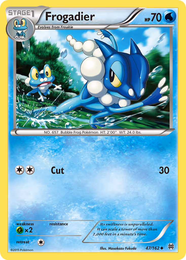 Frogadier 47/162 Pokemon card