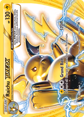Raichu BREAK 50/162 Pokemon card